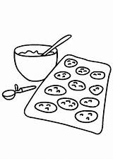 Coloring Cookies Baking Pages Printable sketch template