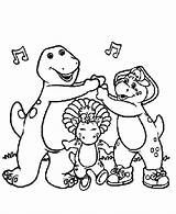 Barney Coloring Printable Pages Popular sketch template