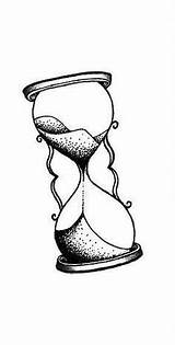 Hourglass Drawing Tattoo Time Tattoos Easy Simple sketch template