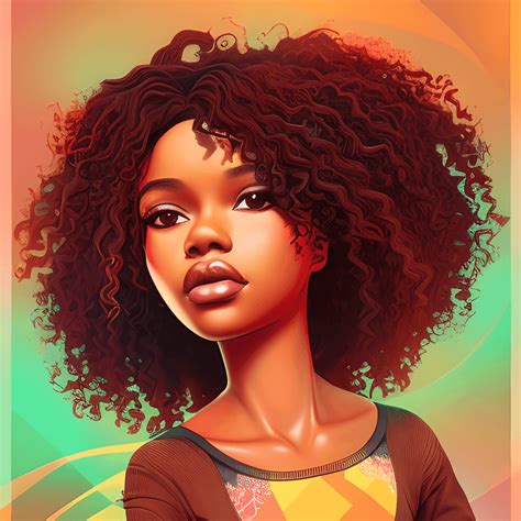 African American Girl · Creative Fabrica