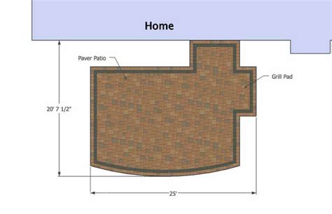 creative  simple patio design downloadable plan mypatiodesigncom