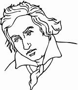 Beethoven Ludwig Kolorowanka Bethoven Kolorowanki Supercoloring Niemcy Compositor Maluchy Kategorii Drukuj sketch template