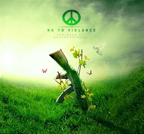 no to violence by mohamedhassan1990 on deviantart