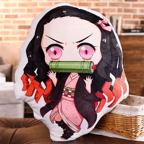 Demon Slayer Nezuko And Tanjiro Stuffed Cushion Pillow