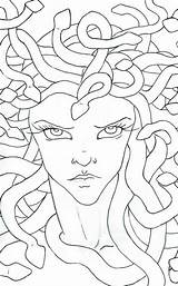 Medusa Coloring Eyes Pages Staring Color Printable Getcolorings Netart Print sketch template