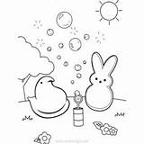 Peeps Marshmallow Bunnies Xcolorings Marshmallows Tagged sketch template