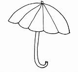 Umbrella Coloring Template Clipart Printable Outline Book Cliparts Pages Library sketch template