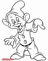 Snow Coloring Dopey Pages Seven Dwarfs Disney Colouring Cartoon Sheets Dwarves Disneyclips Sticking Tongue His Funstuff sketch template