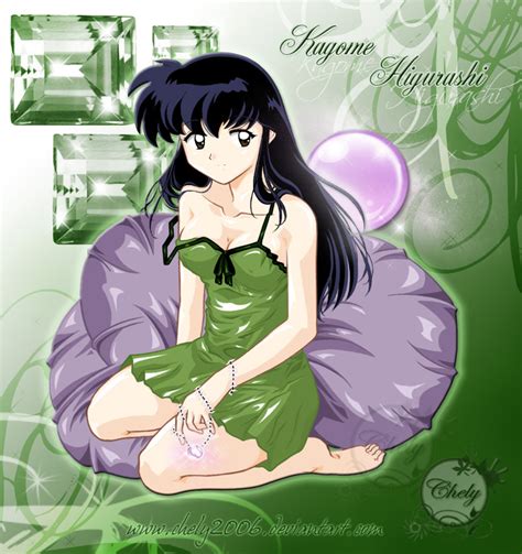 kagome with the pearl by chely2006 on deviantart