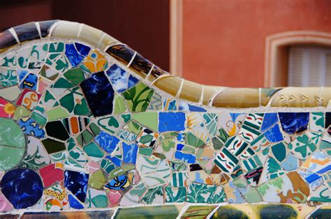 antoni gaudi parco guell barcelona mosaic bathroom mosaic backsplash mosaic murals mosaic
