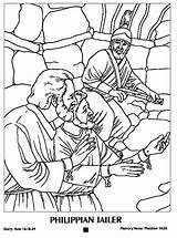 Silas Jail Apostle Frees Azcoloring Coloringhome sketch template