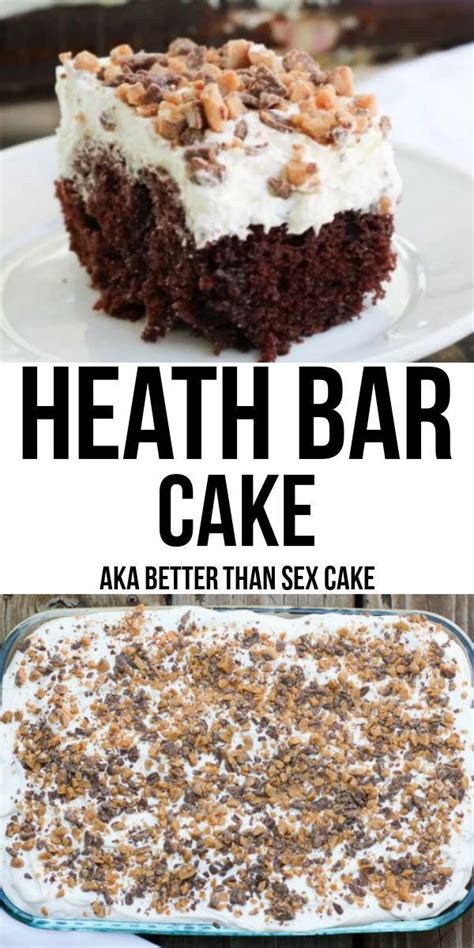 Heath Bar Cake Heath Bar Cake Desserts Dessert Recipes