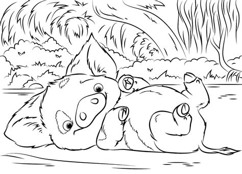 pua pig  moana coloring page  printable coloring pages  kids