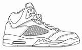 Jordans Scarpe Sneakers Draw Disegnare sketch template