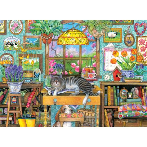 spring snooze  piece giant jigsaw puzzle bits  pieces
