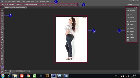 mengenal bagian tampilan adobe photoshop tutorial dasar