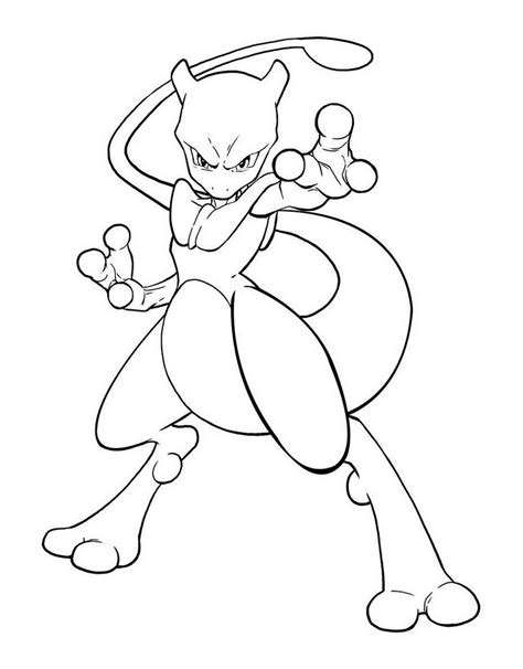 mewtwo coloring pages printable  pokemon coloring pages