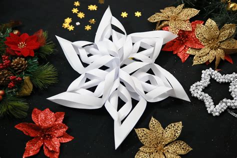 paper snowflake  simple tutorials paper christmas decorations paper
