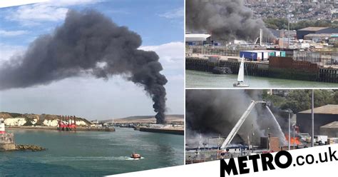 Sussex Fire Explosion At Port Sees Black Smoke Pouring Into Sky