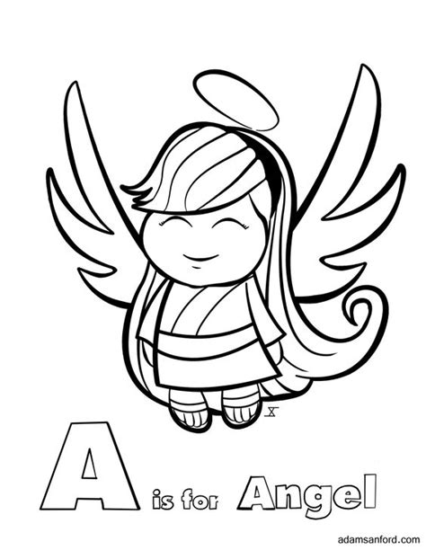 angel coloring page learn  draw  angel   https