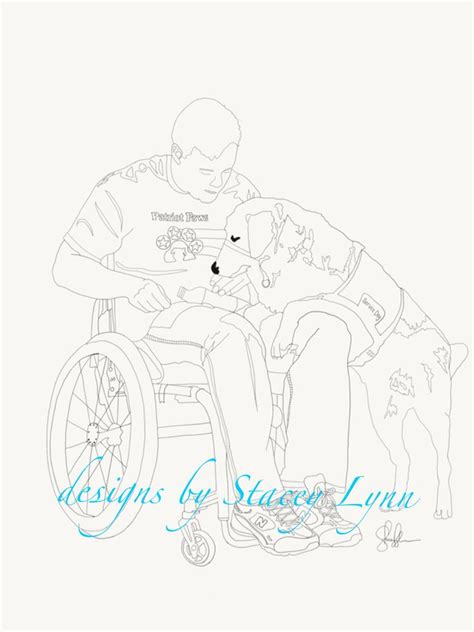 custom service dog coloring pages email pics   quote