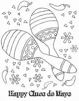 Coloring Mayo Cinco Pages Printable Kids Fiesta Color Maracas Print Mexican Printables Coloring4free Crafts Adult Worksheets Happy Fire Truck Colouring sketch template