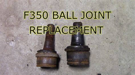 replace ford   super duty  upper   ball joints youtube