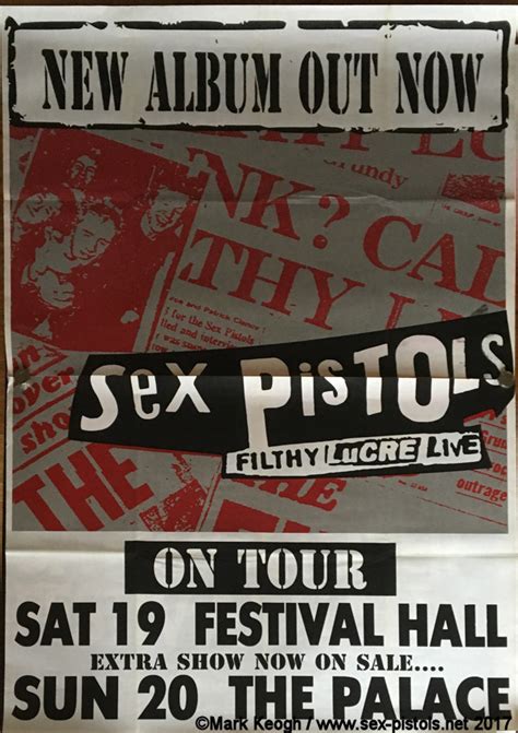 God Save The Sex Pistols Filthy Lucre Australian Tour