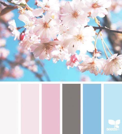 beautiful botanical spring color palettes  love pastel colour