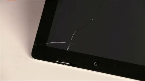 fives stages   cracked ipad screen