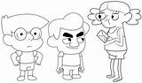 Clarence Cartoon sketch template