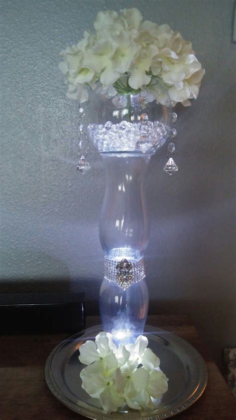 diy crystal centerpiece   dollar tree vases diy