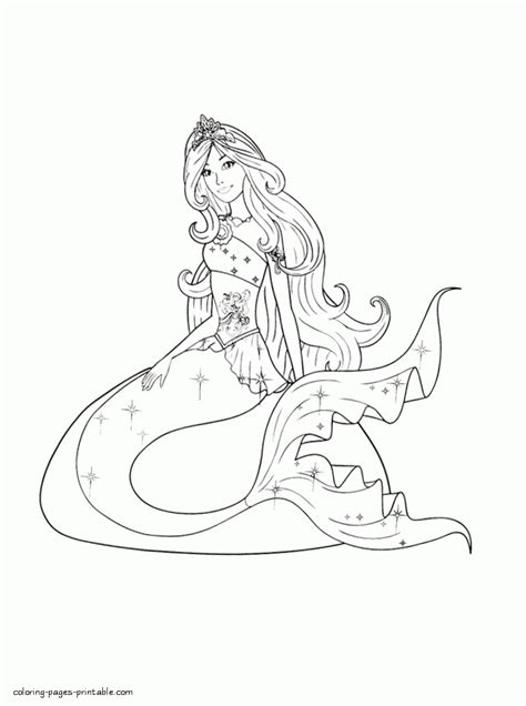 barbie   mermaid tale coloring pages    print