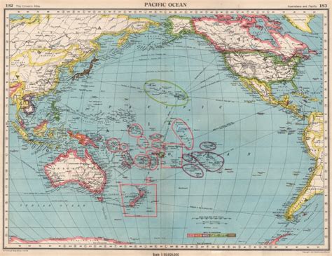 Pacific Ocean Map Ww2