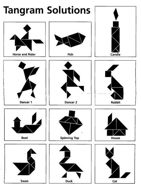 animal tangrams printable belajar ipa bersama