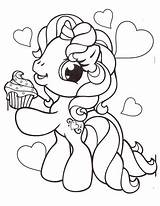 Pages Coloring Pony Little Cupcake Mlp Colouring Heartstrings Lyra Tekeningen Template Valentine sketch template
