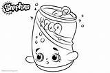 Coloring Pages Soda Shopkins Pops Kids Printable sketch template