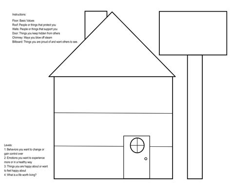 printable dbt house worksheet printable templates