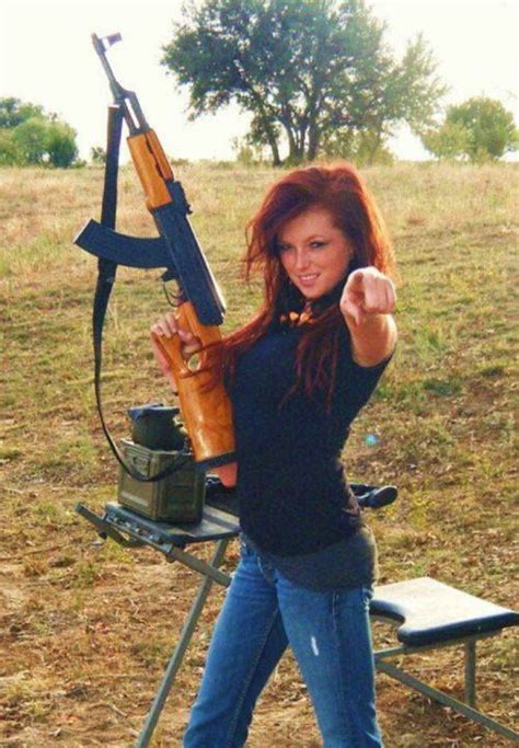 Redhead With A Mak 90 Girl Guns