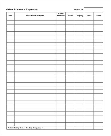 expense report templates word  excel