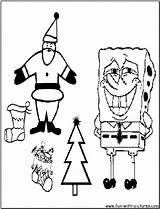 Coloring Spongebob Pages Christmas Colouring Fun Printable Popular sketch template