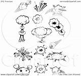 Vector Poofs Explosions Bursts Comic Illustration Royalty Clipart Tradition Sm 2021 sketch template