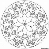 Mandala Coloring Pages Bell Printable Color Print sketch template