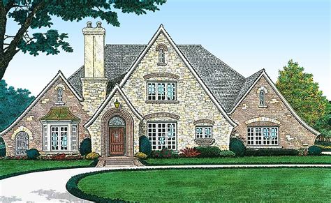 exclusive french country house plan  rec room fm architectural designs house