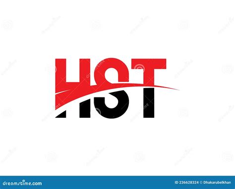 hst letter initial logo design vector illustration stock vector illustration  emblem font