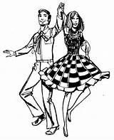 Square Dance Dancing Clipart Clip Cliparts Library sketch template