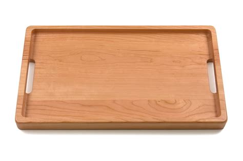 wood serving tray  lacquer finish