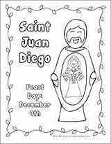 Catholic Coloring Guadalupe sketch template
