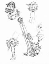 Steam Shovel Mulligan Remake Mike His Russ Cox Template sketch template
