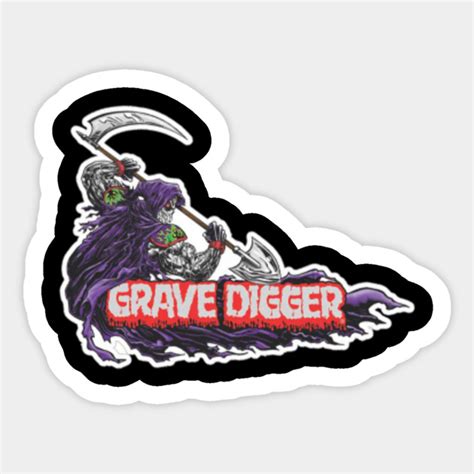 grave digger decals monster jam sticker teepublic